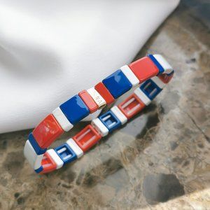 Roxanne Assoulin Red Blue White Bracelet